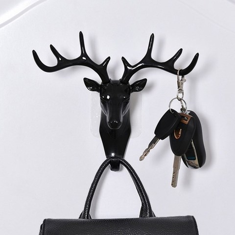 Wall Hanging Hook Vintage Deer Head Antlers for Hanging Clothes Hat Scarf Key Deer Horns Hanger Rack Wall Decoration ► Photo 1/6