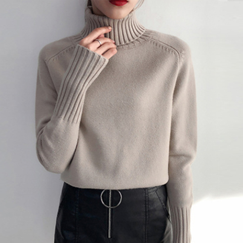 2022 new Thick Sweater Female Autumn Winter Cashmere Knitted Women Sweater And Pullover Female Tricot Jersey Jumper Pull Femme ► Photo 1/6