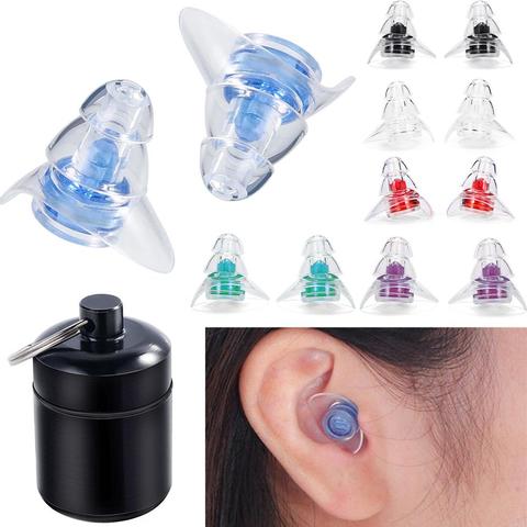 Hot Sale 1Pair Noise Cancelling Earplugs Sleeping Care Ear Protect For Sleeping Study Travel Concert Soft Silicone Ear Plugs ► Photo 1/6