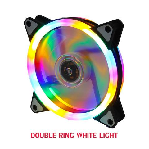 Olskrd Case Fan 120mm Rgb Fan Mute Colorful Cooler  LED Cooling 3pin 4pin PC Cooler Master Fan Quietly Easy Install Computer Fan ► Photo 1/6