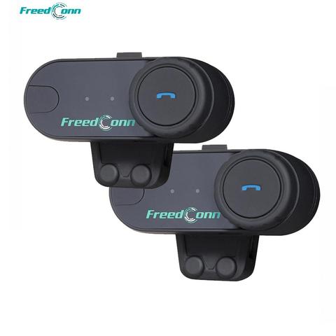 2PCS FreedConn Motorcycle Intercom Bluetooth Helmet Headset T-COM OS 2 Riders FM BT Interphone Intercomunicador ► Photo 1/1