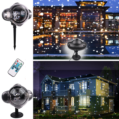 Snowfall Projector IP65 Moving Snow Laser Projector Christmas Snowflake Laser Light Party Christmas Decoration for Home Outdoor ► Photo 1/6