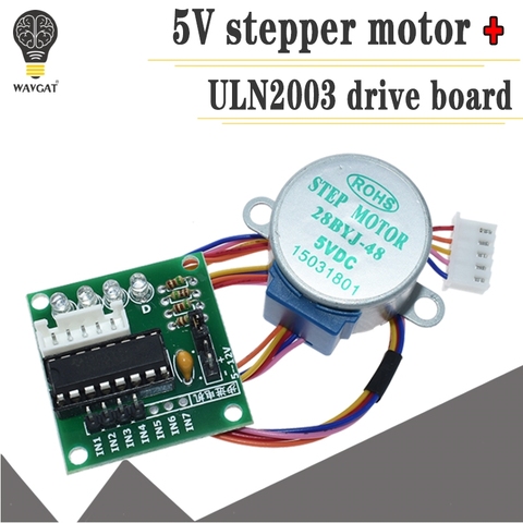 1set Smart Electronics 28BYJ-48 5V 4 Phase DC Gear Stepper Motor + ULN2003 Driver Board for arduino DIY Kit ► Photo 1/6