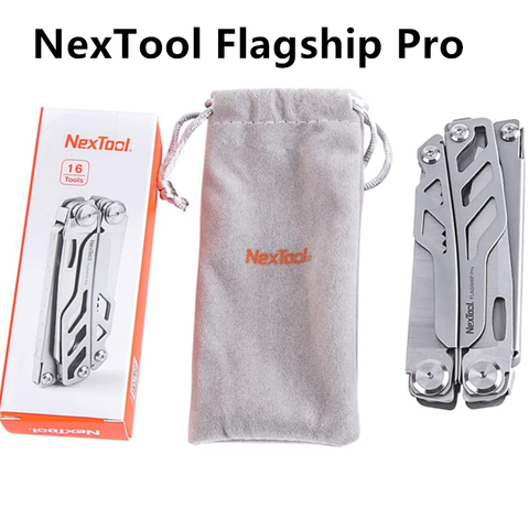 NEXTOOL Multitool, 16 in 1 Multi-Purpose Pocket Plier Kit Multi-Function Tool or Survival, Camping, Hunting (Silver) ► Photo 1/6