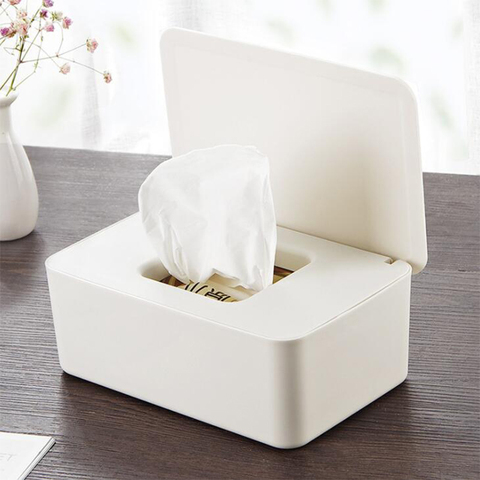 Wet Tissue Box Seal Baby Wipes Paper Storage Box Dispenser Holder Household Plastic Dust-proof Tissue Box with Lid ► Photo 1/6