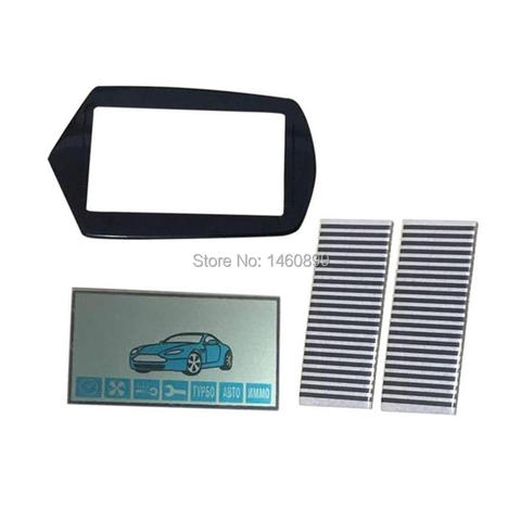Wholesale A91 flexible cable A91 LCD display+ keychain Glass Case for Starline A91 lcd remote control key Chain Zebra Stripes ► Photo 1/2