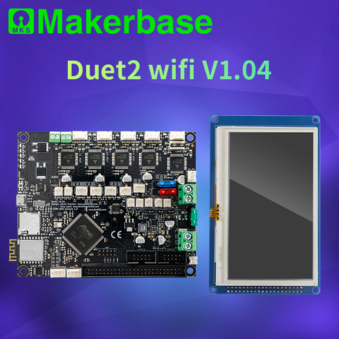 Makerbase 32 bit Cloned duet 2 wifi V1.04 Control Board Duex5 V0.9a  with  4.3 or 7.0 Pandue touch screen for 3d printer parts ► Photo 1/6