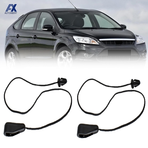 Pair For Ford Focus 2 Hatchback MK2 2004 - 2011 Rear PARCEL SHELF LOAD LUGGAGE Inner Tonneau Hatch Cover Lift String Strap Clips ► Photo 1/6