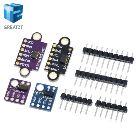 VL53L0X Time-of-Flight (ToF) Laser Ranging Sensor Breakout 940nm GY-VL53L0XV2 Laser Distance Module I2C IIC 3.3V/5V For Arduino ► Photo 1/6