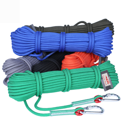 Professional Climbing Cord 12mm Diameter 18KN 10-100 meters High Strength Polypropylene Paracord Safety Rope with 2pcs Buckle ► Photo 1/6