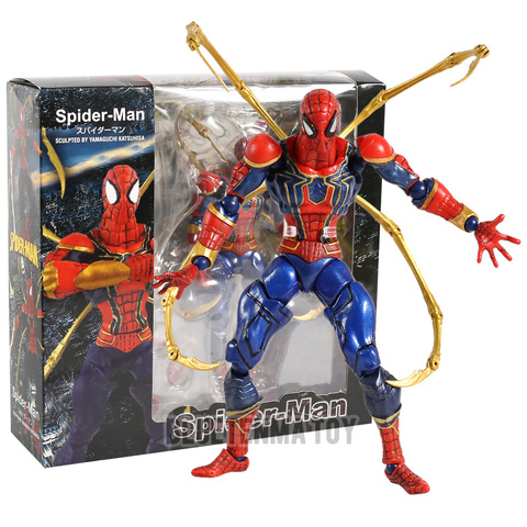 Revoltech Series The Avengers Endgame spiderman figure Toy Spider Man: Far From Home Iron Spider Man Figure PVC Toys ► Photo 1/6