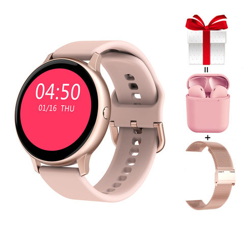 Smart Watch Women DT88 Pro+Strap+Earphone Smartwatch men  IP68 waterproof Fitness Tracker VS DT88 SG2 S20 S2 for Samsung Huawei ► Photo 1/6