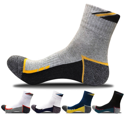 1 Pair Solid Color Socks Cotton Men Fashion In Tube Socks Winter Male Casual Business Breathable Socks EU 39-44 Meias ► Photo 1/6