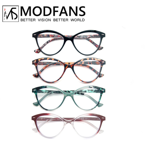 Cat Eye Reading Glasses Women Lightweight Presbyopic Glasses Lady Stylish Readers Glasses with Spring hinge dipoter+1.0 to+4.0 ► Photo 1/6