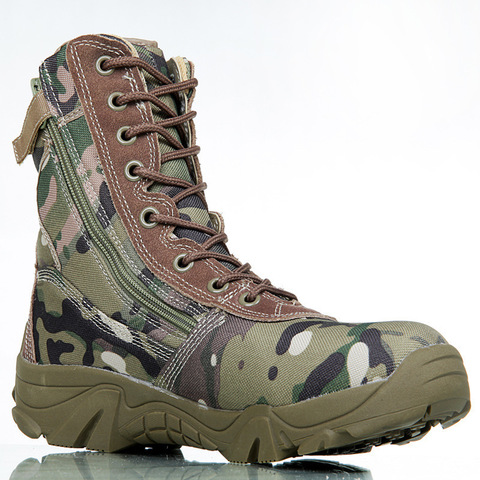 Military Boot Hiking Shoes Tactical Army Boots Men Outdoor Hiking Shoes Non-slip Stable Slip Size 39-45 Climbing Mountain Shoes ► Photo 1/6