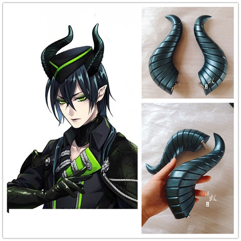 Good Shape Game Twisted-Wonderland DIASOMNIA Malleus Cosplay Horns Head Clip Headwear Hairwear Cosplay Props Accessories ► Photo 1/6