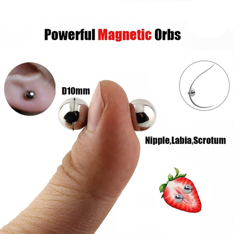 Powerful Magnetic Orbs,Nipple Clamps Magnetic Clitoris Labia Nipple BDSM Bondage for Creative Fridge Magnets ► Photo 1/6