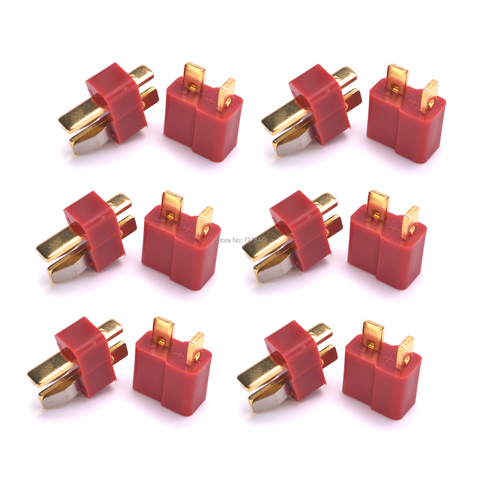 5Pairs / 10pairs RC Lipo Battery Helicopter T Plug Dean Connectors Male Female for Deans (10pair) ► Photo 1/6