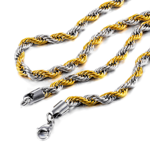 Hot-Selling Rope Chain Stainless Steel High Quality Products Men And Women Jewelry ► Photo 1/3