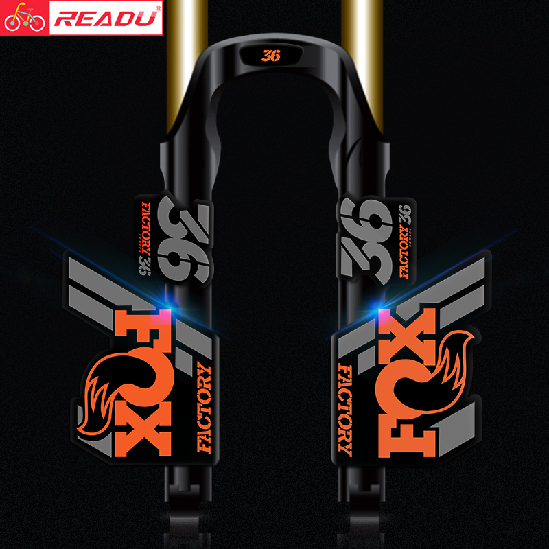 Stickers/Decals of mountain bike/bycle race cycling for front fork MTB FOX 36 
