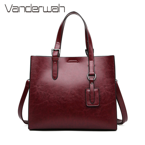 Soft Leather Women Handbag Large Capacity Women Crossbody Bags Vintage Shoulder Bag Designer Brand Tote Bags for Women 2022 Sac ► Photo 1/6