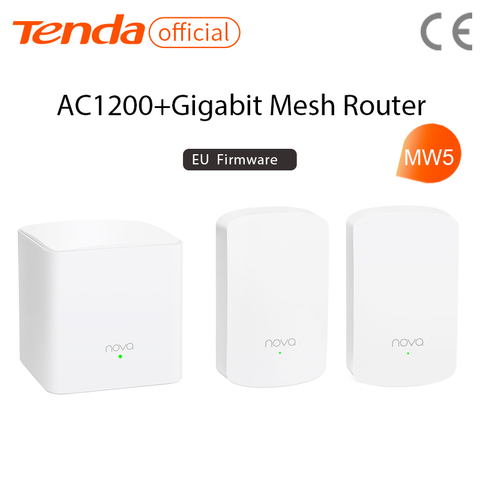 Tenda MW5 AC1200 Whole Home Mesh Wireless WiFi System with 2.4G/5.0GHz WiFi Wireless Router and Repeater, APP Remote Manage ► Photo 1/6