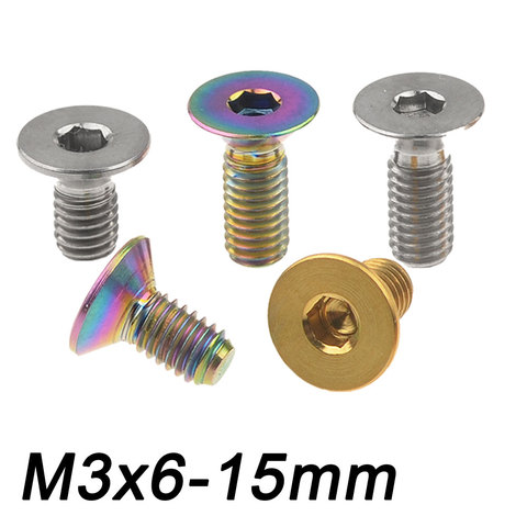 Xingxi Titanium bolts M3X6 8 10 15mm  Hexagon Socket Flat Countersunk Head Ti Screw DIN7991 for Bicycle Bike Dropshipping 1pcs ► Photo 1/6