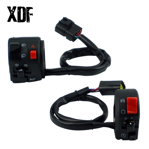 7/8'' 22mm Motorcycle Handlebar Switches Horn Turn Signal Electric Fog Lamp Light Start Kill Buttons Motorbike Controller Switch ► Photo 1/6