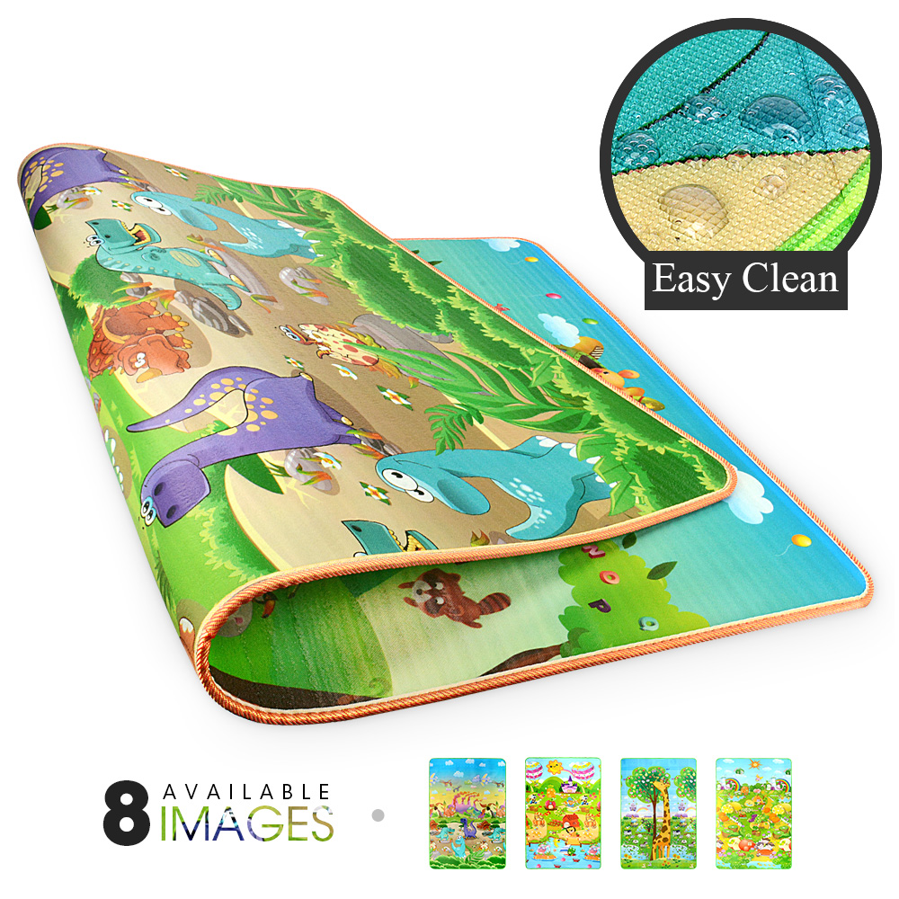 0.5cm Double-Side Baby Crawling Play Mat Dinosaur Puzzle Game Gym Soft Floor  Eva Foam Children Carpet for Babies KidsToys