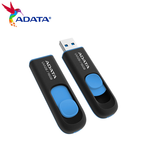 Original Adata UV128 USB 3.2 Gen 1 Pendrive 128GB 64GB 32GB 16GB Memory Stick Flash Drive For Computer ► Photo 1/6