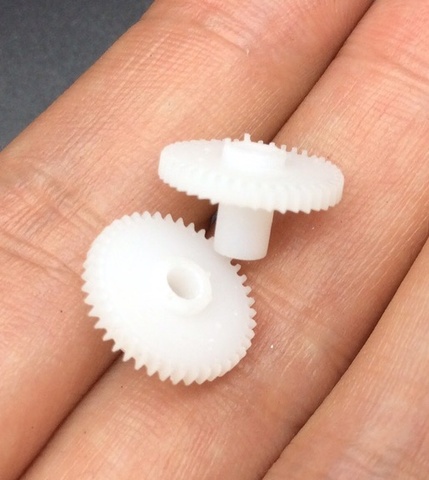 2pcs plastic white gear for panasonic Rx DT 680 audio recorder cassette deck player ► Photo 1/5