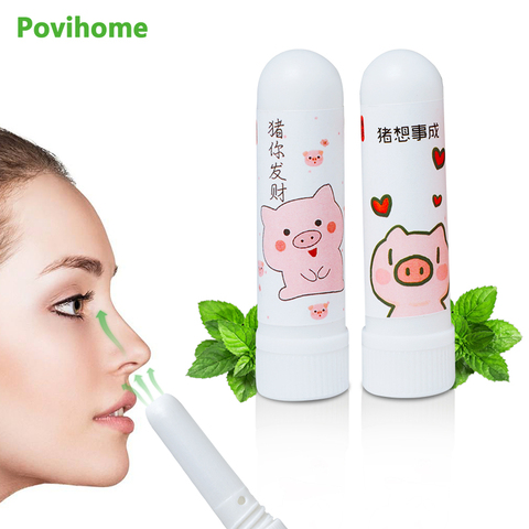 1pcs Rhinitis Mint Cream Cartoon Cute Nasal Inhaler Refresh Nose Essential Oil Cold Headache Cooling Cream Herbal Ointment P0090 ► Photo 1/6