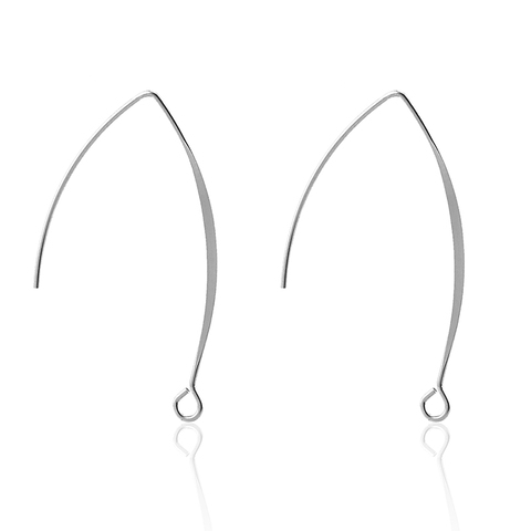 Aiovlo 50pcs/lot Stainless Steel Great France Earring Hooks Kidney Earring Ear Wires Findings DIY Jewelry Accessories Wholesale ► Photo 1/6