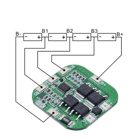 4S 14.8V / 16.8V 20A peak li-ion BMS PCM battery protection board bms pcm for lithium LicoO2 Limn2O4 18650 li battery ► Photo 1/6