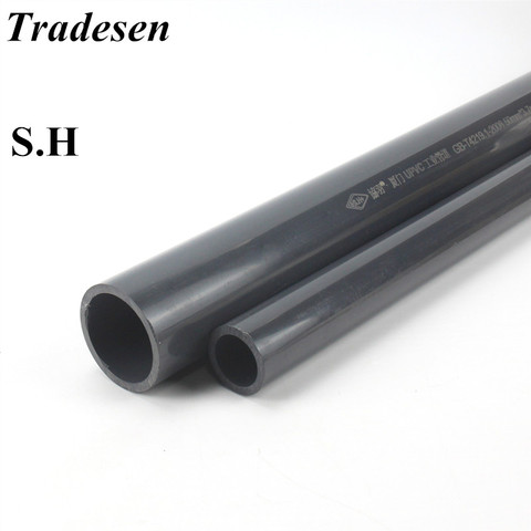 2pcs 50cm O.D 20~50mm UPVC Pipe Hi-quality Water Supply Pipe Irrigation Fish Tank PVC Pipe Aquarium Drainpipe Water Tube Adapter ► Photo 1/4