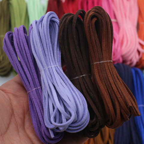 2.7x1.6mm 5M Flat Faux Suede Korean Velvet Leather Cord Materials DIY Jewelry Making Bracelet&Necklace Finding Accessories ► Photo 1/6