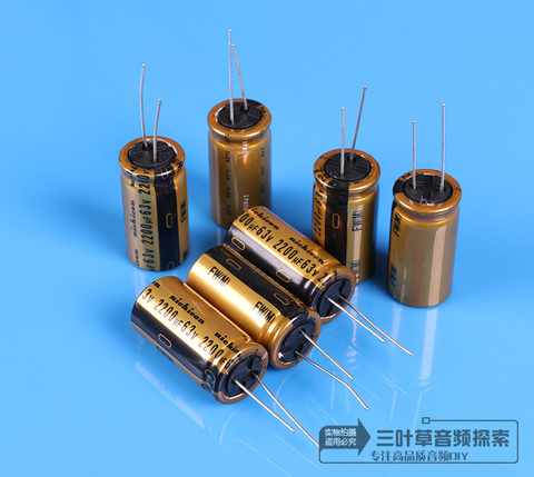 Nichicon FW 2200uF / 63V 18x35.5mm Pitch 7.5 mm 85 ℃ 2200uf 63V Fever HIFI Audio Capacitor Electrolytic Capacitors ► Photo 1/1