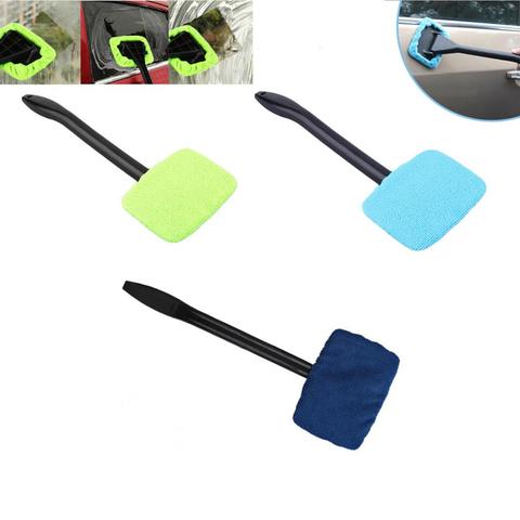 Microfiber Long Handle Car Wash Brush Car Washer Auto Window Clean Windshield Cloth Car Washing Tools Washable Shine Handy ► Photo 1/6