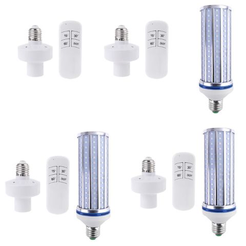 60W UV Germicidal light LED UVC Light Bulb Room E27 E26 Lamp 110V 220V 86-265V w/ Timing & Remote Control & Lamp Holder ► Photo 1/6