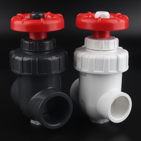 1pc 20~63mm Hi-Quality UPVC Gate Valve Aquarium Irrigation Precise Flow Control Valve Steepless Handwheel Switch Plastic Valve ► Photo 1/6