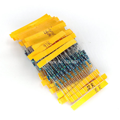 1 Pack 300Pcs 10 -1M Ohm 1/4w Resistance 1% Metal Film Resistor Resistance Assortment Kit Set 30 Kinds Each 10PCS ► Photo 1/3
