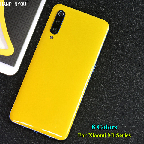 For Xiaomi Redmi Mi 10i 10T 10 Pro Ultra 9 8 SE Lite Jet Bright Surface Rear Back Glossy Decal Skin Protective Sticker Wrap Film ► Photo 1/6