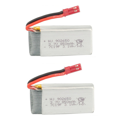 3.7V 850mah 902650 New for Skytech TK110HW for Syma X56 X56W X54HC X54HW RC quadcopter Spare Parts 3.7V battery 2pcs/Sets ► Photo 1/1