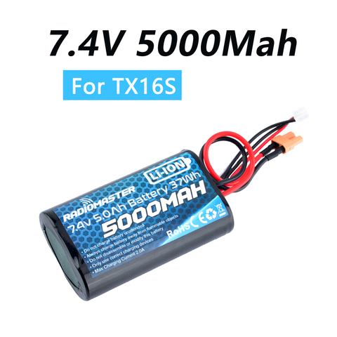 RadioMaster 2S 7.4V 5000mah 37wh Lipo Battery TX16S TX18S TRemote Control Transmitter JST-XH and XT30 Plug Large Endurance ► Photo 1/6