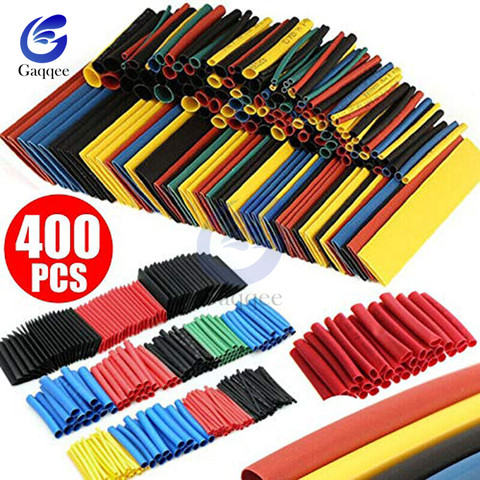 400PCS/Lot Polyolefin Heat Shrink Tube Set 3.5mm / 8 Sizes 1-14mm 2:1 Heat Shrink Tubing Insulation Shrinkable Tube Wire Cable ► Photo 1/6