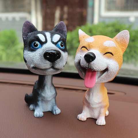 Nodding Dog Funny Shaking Head Toys Cute Bobblehead Puppy Dolls Swing Car Ornaments Home Auto Interior Decor Car Dashboard Toys ► Photo 1/6