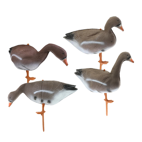 4Pcs Realistic Goose Hunting Decoy Turkey Crow Decoys Garden Decor Sentries ► Photo 1/6