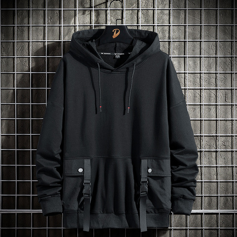 Men Hoodies 68% Cotton 5XL 6XL 7XL 8XL Plus Size Streetwear Hooded Sportswear Sweatshirts Male Black 2022 Spring Autumn Hip Hop ► Photo 1/6