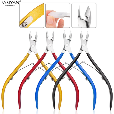 D-501 Stainless Steel Nail Art Cuticle Nippers Scissor Clipper Cutter Dead Skin Remover Plier Manicure Tool Fingernail Trimming ► Photo 1/6