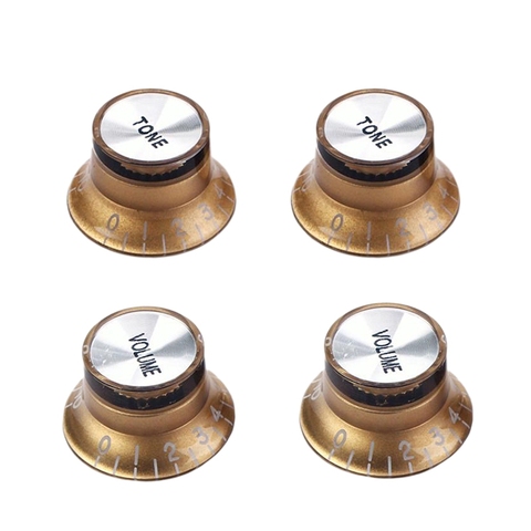 Guitar accessories Set Gold Top Hat Knob for Gibson for Les Paul Gold Foil Button ► Photo 1/6